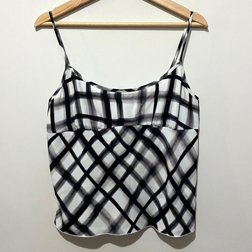 Wilfred Free Divinity Top Camisole 90s Style Tank Empire Waist Plaid Aritzia